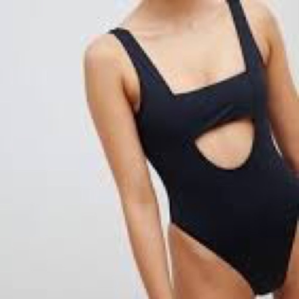 Asos Twiin black swimsuit